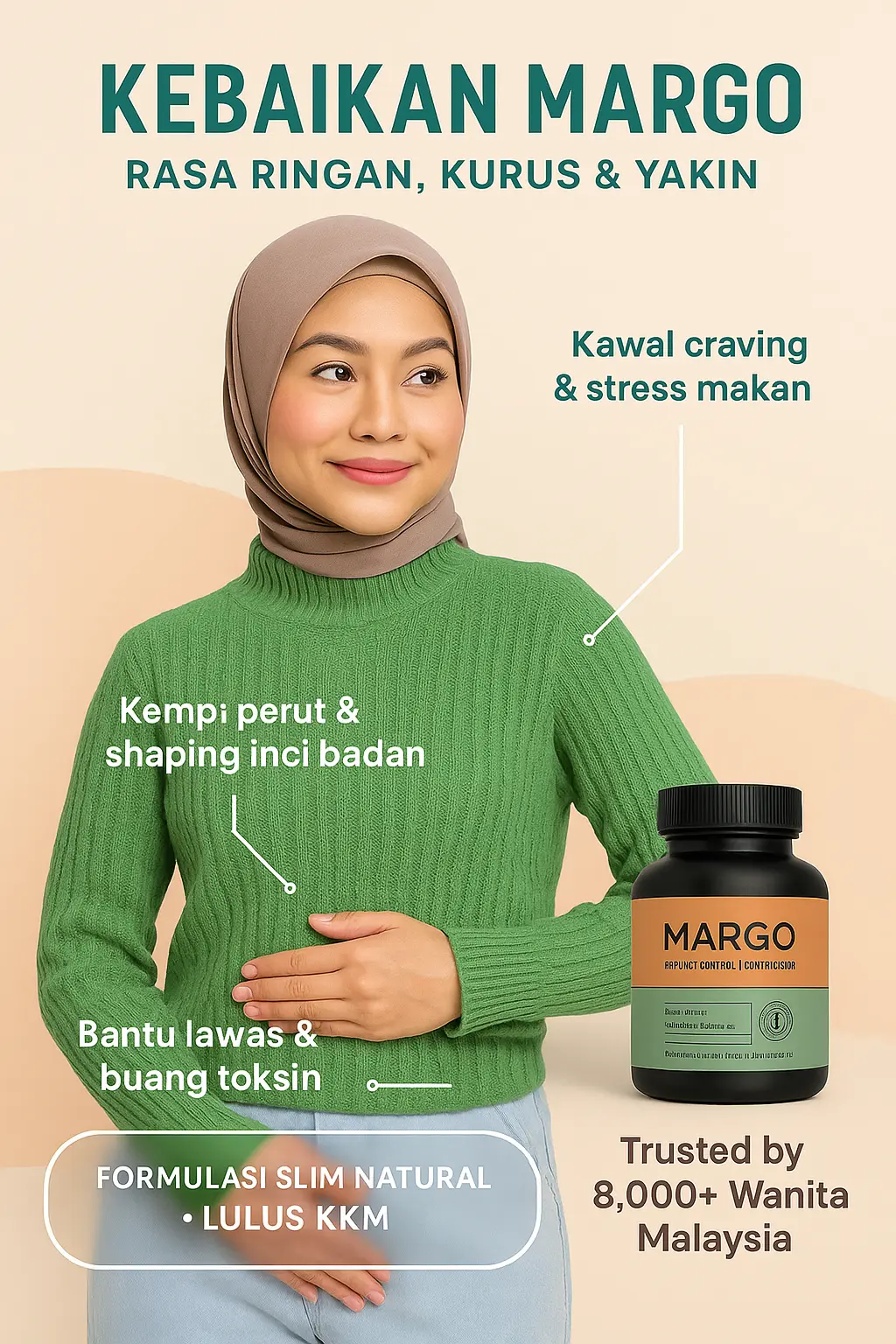 Kebaikan produk MARGO untuk kekurusan wanita - Lulus KKM